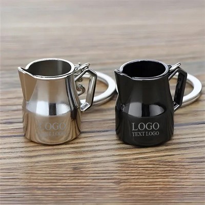 Custom Alloy Coffee Cup Shape Key Chain