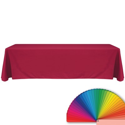 6' Blank Solid Color Polyester Table Throw