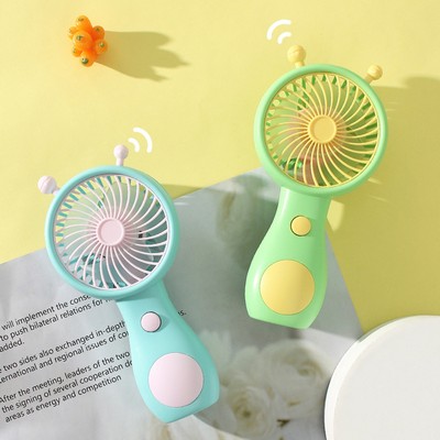 Summer Snail Cartoon Handheld USB Rechargeable Fan