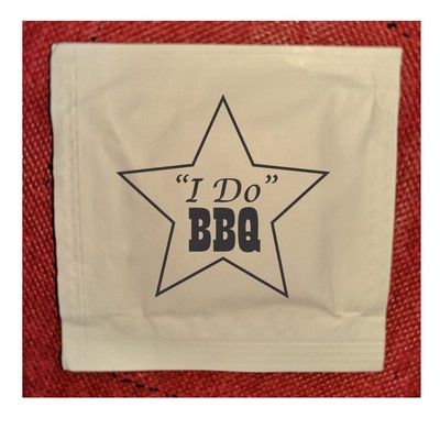 Stock "I Do BBQ Star" Moist Towelettes (Pack of 50)