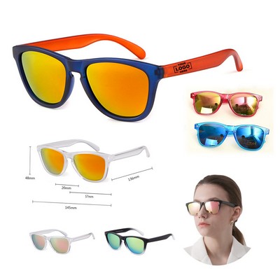 Retro Mirror Coating Sunglasses