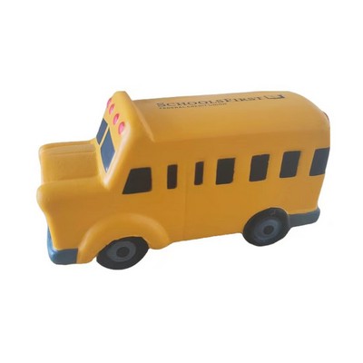 Foam School Bus Shaped Stress Ball with Your Logo