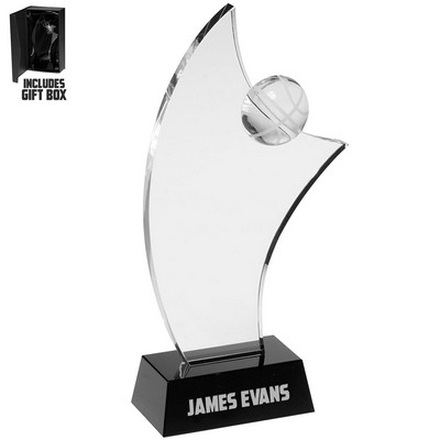 Basketball Crystal Glass Awards