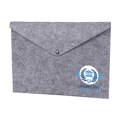 Dark Grey Felt Folder