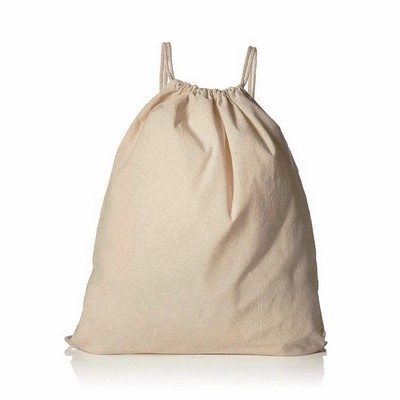 Organic Cotton Drawstring Backpack