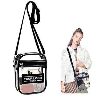 Transparent Crossbody Bag - Stylish and Durable