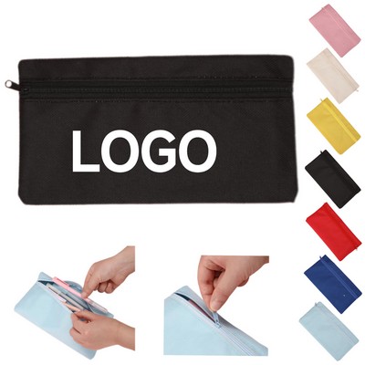 Simplified Canvas Student Pencil Storage Bag