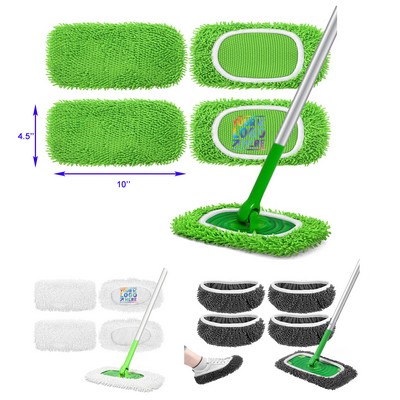 Reusable Microfiber Mop Pads Compatible