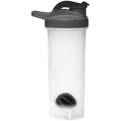 Plastic Shaker Bottles with Mixer 24 oz