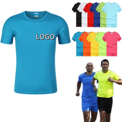 Custom Quick Drying Sport Short Sleeve T-shirt