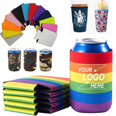 Pride Rainbow Can Cooler Sleeves