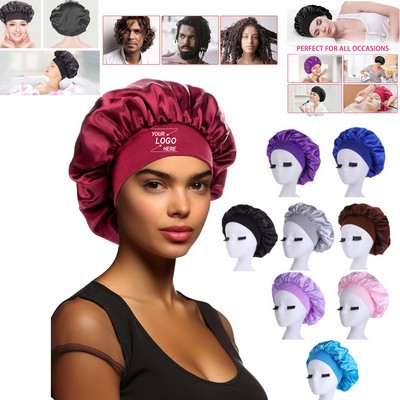 Silk Satin Sleep Cap Anti-Slip Hair Protector