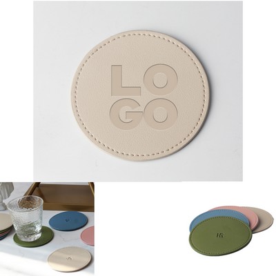 Stitch Edge PU Coaster