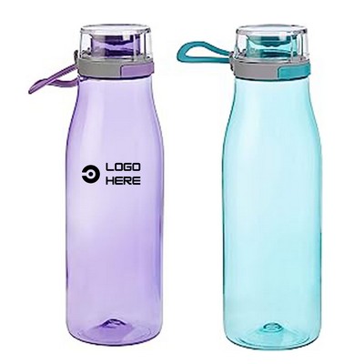 24 Oz Tritan Water Bottle With Action Lid