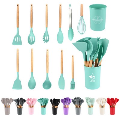 12 Pcs Silicone Cooking Utensils Kitchen Utensil Set