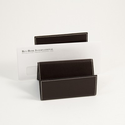 Letter Rack - Brown Leather