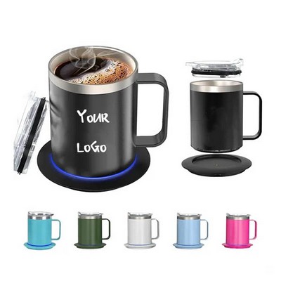 Heated Coffee Mug with Double-Layer 304 Stainless Steel