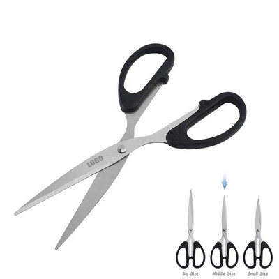 Ergonomic Middle Size Office Scissors with Stainless Steel Blades