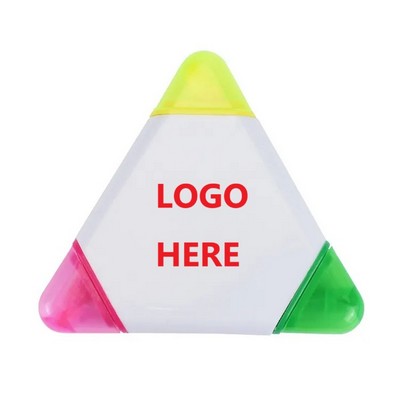 Triple Triangle Multi Color Highlighter Pens