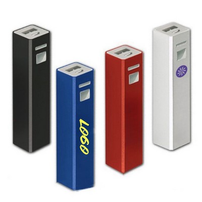 2600 mAh Aluminum Power Bank Gift Charger