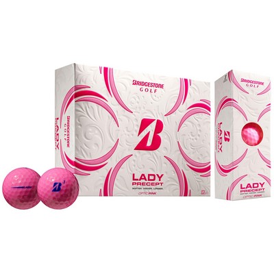 Bridgestone Lady Precept Pink Golf Balls - 1 Dozen