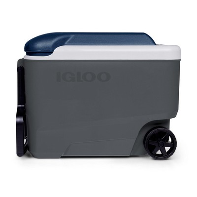 Igloo® Maxcold 40 Roller Cooler Carbonite/Aegean Sea