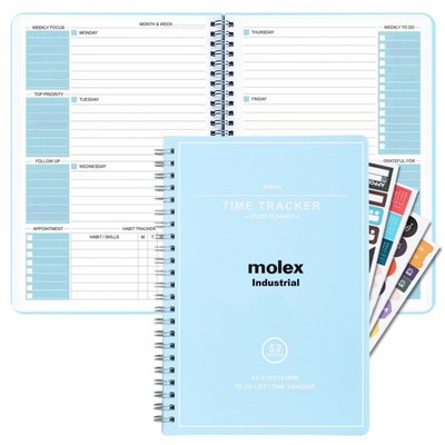 A5 52 Sheets Undated Weekly Planner