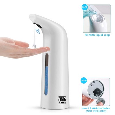 White Auto Sanitizer Touchless Dish Soap Dispenser