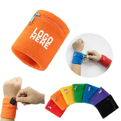 Wristband with Zipper / Wrist Wallet