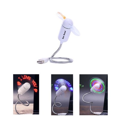 Personalized LED Display Message Fan USB Powered