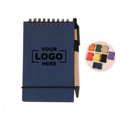 Recycled Paper Notebooks with Pen Set Eco-Friendly