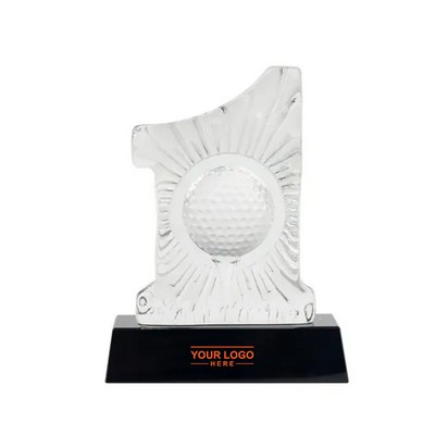 Golf Crystal Trophy