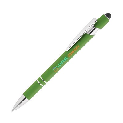 Recycle Arden Soft Touch Stylus Pen - Full Color Imprint