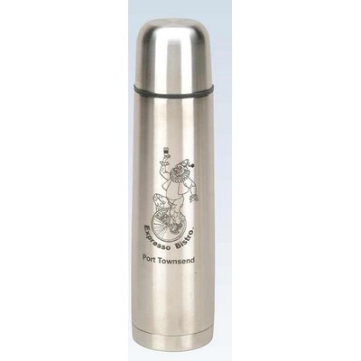 16 Oz. Stainless Steel Thermos W/ Carrying Bag (Screened)