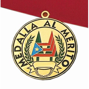 Die Struck Award Medal W/ 30"x1-1/2" Ribbon