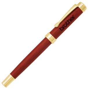 Wooden Rosewood Cap Off Roller Ball Pen