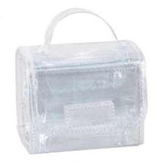 Transparent Multiple Compartment Roll-Up Cosmetic Bag