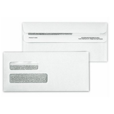 Confidential Large Self-Sealing Dual-Window Envelope