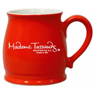 16 Oz. Red Spokane Barrel Mug with White Interior