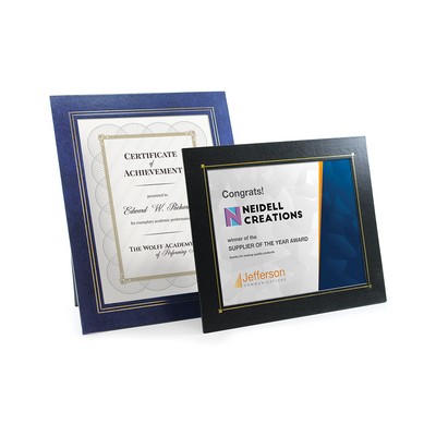 Deluxe Wrapped Edge Certificate Frame for 8 1/2"x11" Certificate