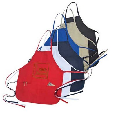 Poly-Cotton Apron w/ Adjustable Neck Strap