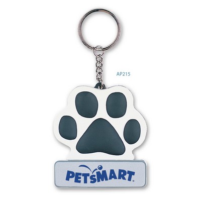 3D Flexi Pals Paw Print Key Chain