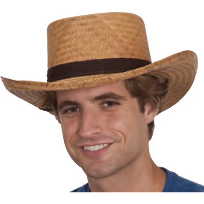 Cocoa Straw Gambler Hat