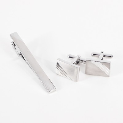 Cufflinks & Tie Bar Set