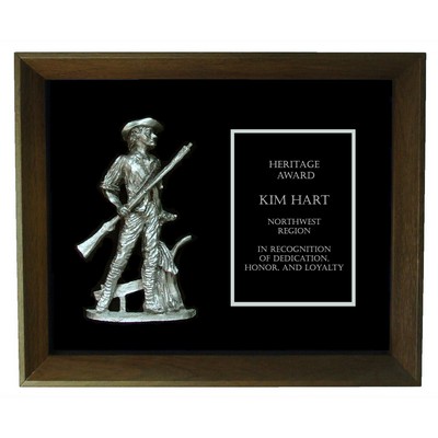 Minuteman Shadow Frame Plaque