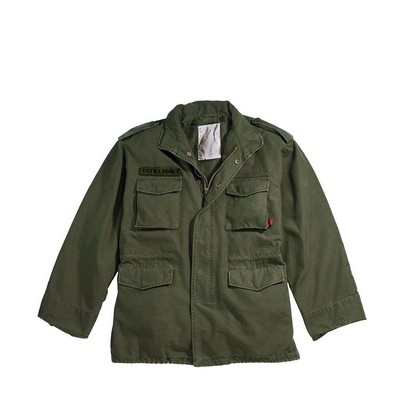 Olive Drab Vintage Military M-65 Field Jacket (2XL)