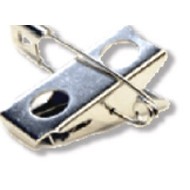 2-Hole Bulldog Clip/Safety Pin for Badges