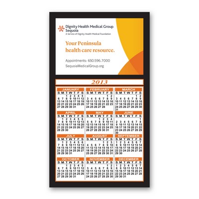 Calendar Magnet - 4"x7" Magnetic Calendar Custom Imprinted Magnets - 20mil