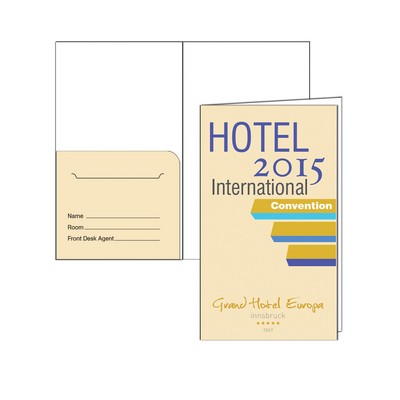 Digital Print Large Paper Stock Key Card Holder