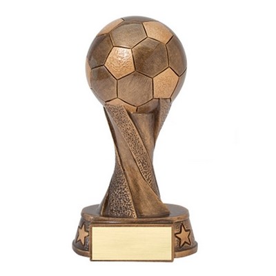 6½" Bronze Soccer Spiral Resin Award